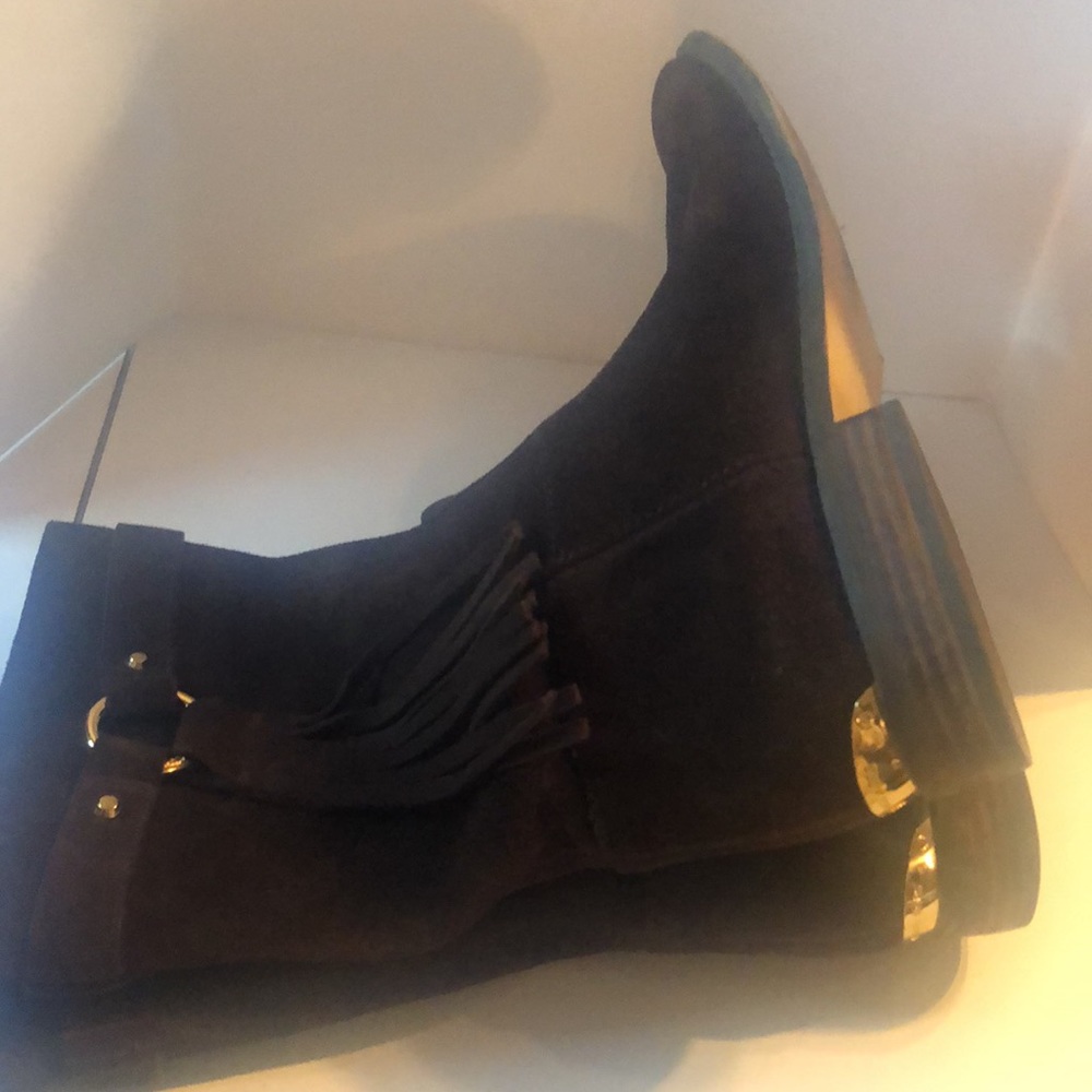 Women’s fall Rhea fringe brown suede Michael Kors warm comfort tall boots